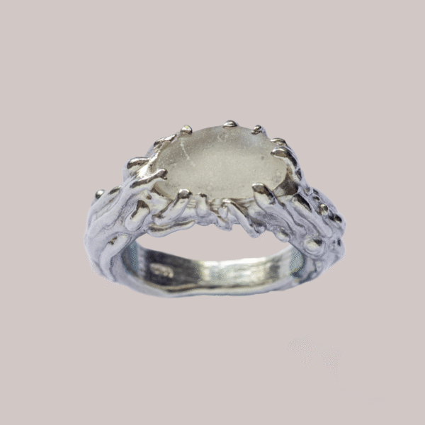 Dewdrop Collection: White Sea Glass