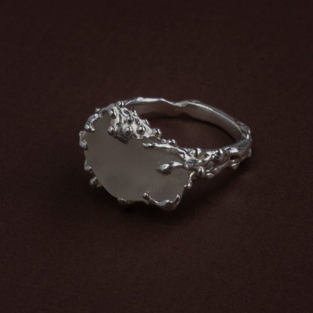 White Urchin Ring
