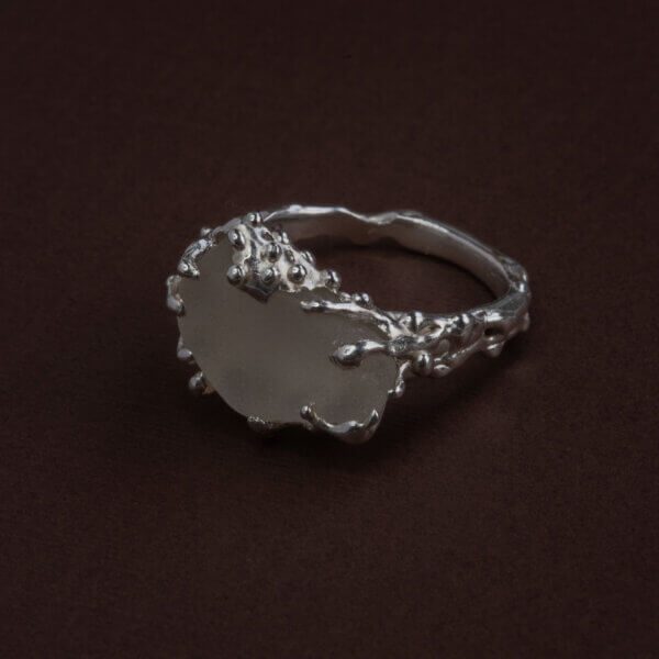 White Urchin Ring